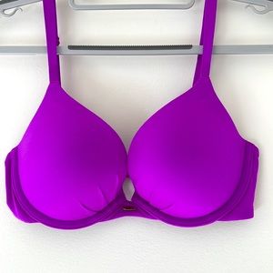 Victoria’s Secret Plunge Padded Push-up Bra Sexy Purple Size 32 D